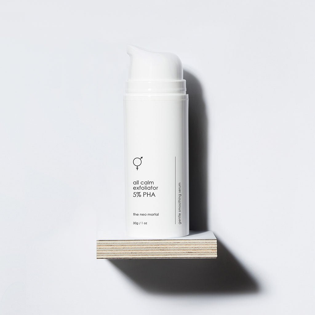 gentle exfoliating PHA serum - all calm - the neo mortal